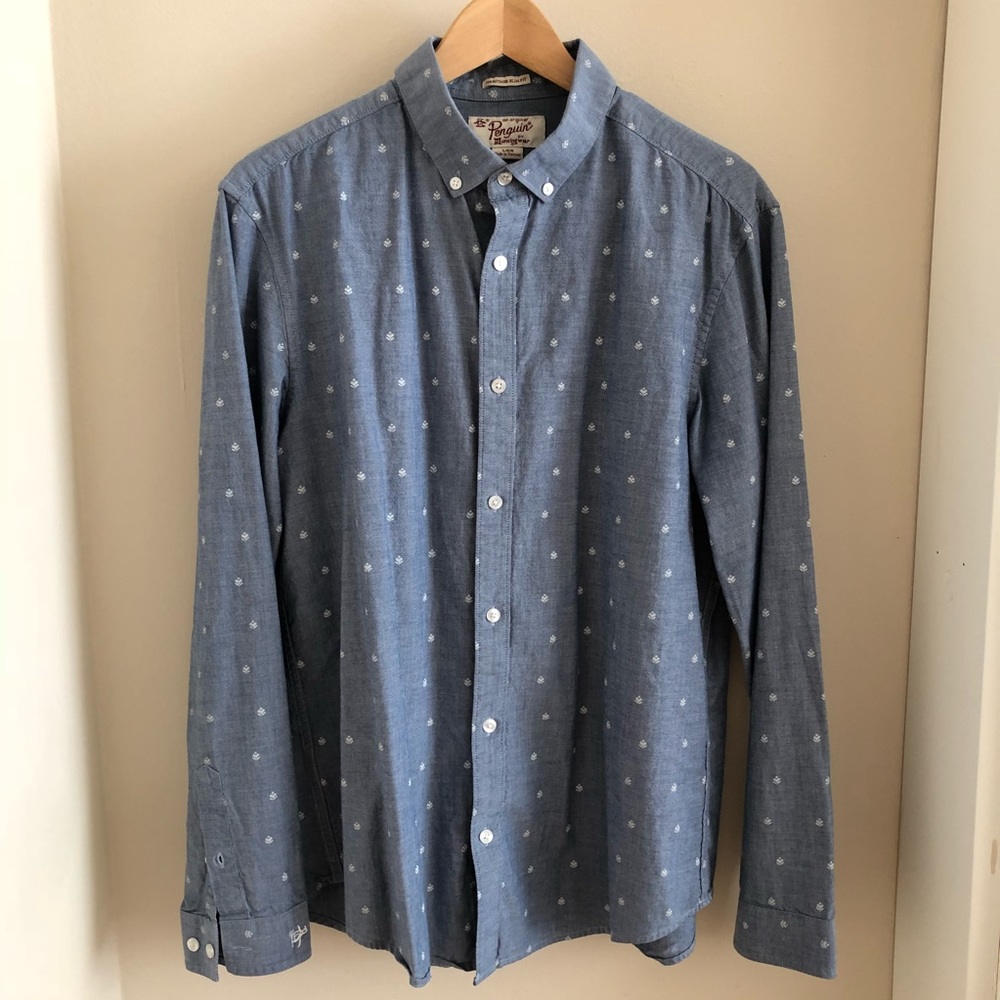 Original Penguin Men’s Long Sleeve Button Down